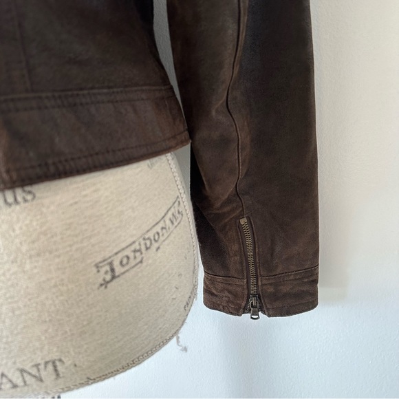 Levi’s Genuine Leather Zip Up Jacket Medium - Picture 7 of 15